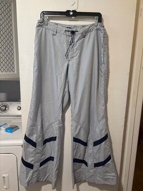 Kik Girl Rave Pants Womens Wide Leg Drawstring Waist Bell Bottom Flare Leg Y2k 9